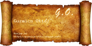 Guzmics Ottó névjegykártya