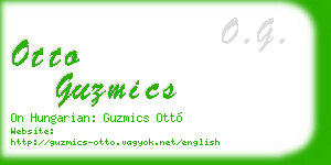 otto guzmics business card